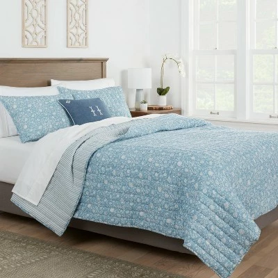Top 10 👏 Reversible Printed Voile Floral Quilt - Threshold™ 🤩 3 Top 10 👏 Reversible Printed Voile Floral Quilt - Threshold™ 🤩