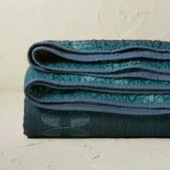 Hot Sale 🎁 Opalhouse Designed With Jungalow Printed Quilt Teal - Opalhouse™ designed with Jungalow™ 🔥