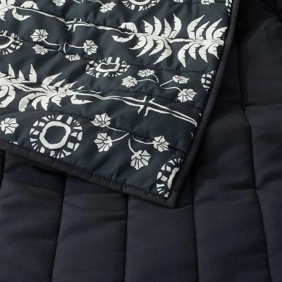 Wholesale ⭐ Opalhouse Designed With Jungalow Palm Frond Printed Quilt Black/Off-White - Opalhouse™ designed with Jungalow™ 😍 5 Wholesale ⭐ Opalhouse Designed With Jungalow Palm Frond Printed Quilt Black/Off-White - Opalhouse™ designed with Jungalow™ 😍 - Image 3