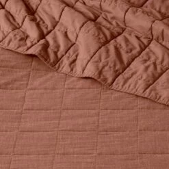 Coupon 🎁 Space Dyed Cotton Linen Quilt - Threshold™ Khaki 🎉 -Quilts Online Shop unnamed file 3685