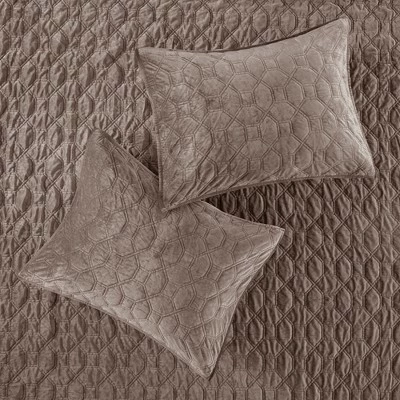 Brand new π Madison Park Mercer Polyester Velvet Quilted Quilt Set Olive π 5 Brand new π Madison Park Mercer Polyester Velvet Quilted Quilt Set Olive π - Image 3