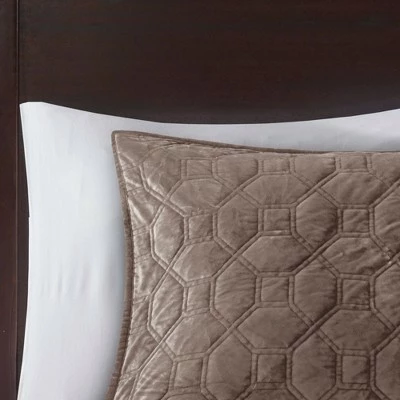 Brand new π Madison Park Mercer Polyester Velvet Quilted Quilt Set Olive π 6 Brand new π Madison Park Mercer Polyester Velvet Quilted Quilt Set Olive π - Image 4
