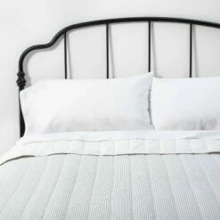 Cheapest 🔥 Hearth & Hand With Magnolia Microstripe Quilt Sour Cream / Railroad Gray - Hearth & Hand™ with Magnolia ✨ -Quilts Online Shop unnamed file 3746