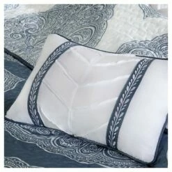 Hot Sale 🎉 Madison Park Audra Large Medallion Reversible Quilted Coverlet Set - 6pc Navy 🛒 -Quilts Online Shop unnamed file 3759