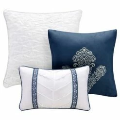 Hot Sale 🎉 Madison Park Audra Large Medallion Reversible Quilted Coverlet Set - 6pc Navy 🛒 -Quilts Online Shop unnamed file 3760