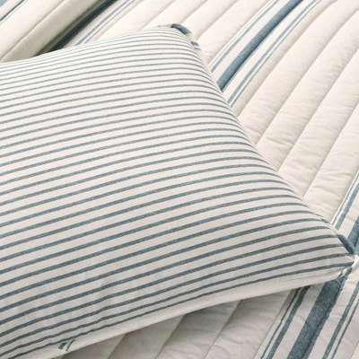 Coupon ❤️ Lush Decor 3pc Farmhouse Stripe Quilt - Lush Décor Navy 😍 6 Coupon ❤️ Lush Decor 3pc Farmhouse Stripe Quilt - Lush Décor Navy 😍 - Image 4