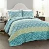 Buy 👏 Lush Decor Bohemian Stripe 3 Piece Quilt Set - Lush Décor Blue/green 👍 -Quilts Online Shop unnamed file 3789