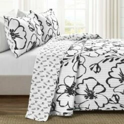 Best reviews of ❤️ Lush Decor Scandinavian Floral Quilt Set - Lush Décor Navy 🔥