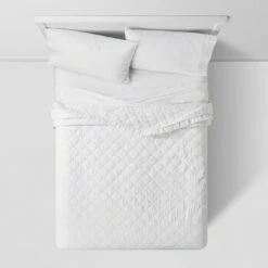 Wholesale â¤ď¸ Vintage Washed Ruffle Quilt - Threshold⢠Soft Blush â