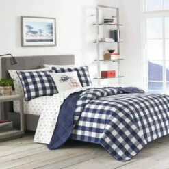 Cheap 🔔 Lake House Plaid Reversible Quilt Set Blue - Eddie Bauer ⌛ -Quilts Online Shop unnamed file 3851
