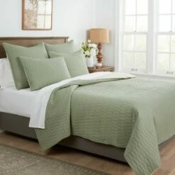 Best Sale 😍 Botanical Dye Quilt - Threshold™ Sage Green 🔥