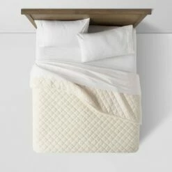 Buy 🔥 Sherpa & Plush Reversible Quilt - Threshold™ Cream 🔔 9 Buy 🔥 Sherpa & Plush Reversible Quilt - Threshold™ Cream 🔔 -Quilts Online Shop unnamed file 387