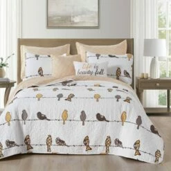 Promo 🌟 Lush Decor 7pc Rowley Birds Quilt Set - Lush Décor White 😍 13 Promo 🌟 Lush Decor 7pc Rowley Birds Quilt Set - Lush Décor White 😍 -Quilts Online Shop unnamed file 3897