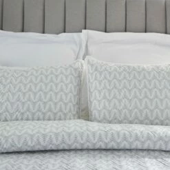 Best reviews of 🎁 Nourison Dreamscape Geo Chevron Quilt 3 Piece Comforter Set ⌛