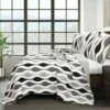 Best reviews of 🤩 Lush Decor 3pc Mid Century Geo Quilt Set - Lush Décor Black/gray 🎉