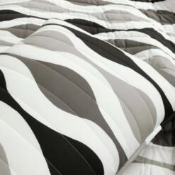 Best reviews of 🤩 Lush Decor 3pc Mid Century Geo Quilt Set - Lush Décor Black/gray 🎉 -Quilts Online Shop unnamed file 3940