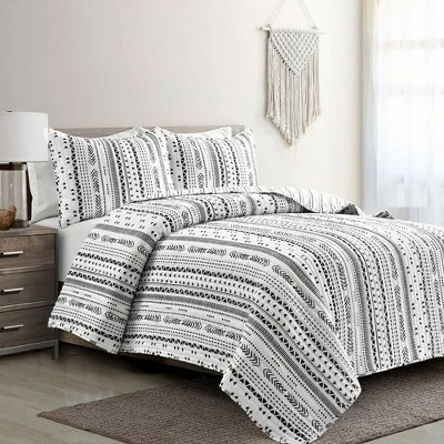 Discount 👏 Lush Decor Hygge Stripe Quilt - Lush Décor Navy/white ✨ 3 Discount 👏 Lush Decor Hygge Stripe Quilt - Lush Décor Navy/white ✨
