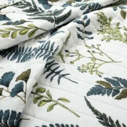 Promo 🔔 Lush Decor Devonia Reversible Oversized Cotton Quilt Set White/Green - Lush Décor ⭐ -Quilts Online Shop unnamed file 4070