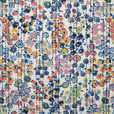 Budget 🤩 Petite Floral Reversible Quilt - Vera Bradley Blue 🎁 4 Budget 🤩 Petite Floral Reversible Quilt - Vera Bradley Blue 🎁 - Image 2