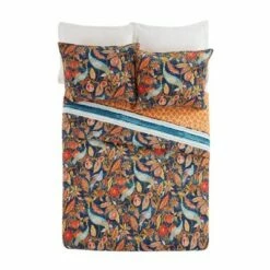 Brand new π Peacock Garden Quilt & Sham Set Blue/Orange - Dena Home βοΈ