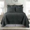 Hot Sale 🎉 Solid Quilt and Sham Set - The Industrial Shop Dark Gray 🌟 -Quilts Online Shop unnamed file 412