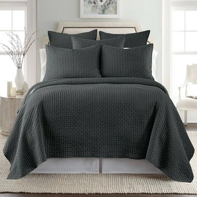 Hot Sale π Solid Quilt and Sham Set - The Industrial Shop Dark Gray π 3 Hot Sale π Solid Quilt and Sham Set - The Industrial Shop Dark Gray π