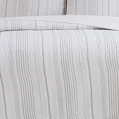 Deals ⭐ Cottage Classics Warm Hearth Stripe Quilt Set Tan ✔️ 3 Deals ⭐ Cottage Classics Warm Hearth Stripe Quilt Set Tan ✔️