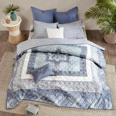 Budget π Urban Habitat Emily Reversible Cotton Coverlet Set 7pc π 4 Budget π Urban Habitat Emily Reversible Cotton Coverlet Set 7pc π - Image 2