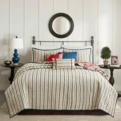 Best reviews of 🔥 Madison Park Rose Cotton Twill Reversible Coverlet Set Red 😍 -Quilts Online Shop unnamed file 4211