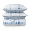 Best Pirce 🔔 Bartlett Plaid Cotton Percale Quilt Set - Martha Stewart Brown ✨