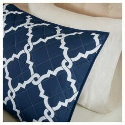 Flash Sale 🌟 Madison Park Becker Geometric Quilt Set - 4 Piece Aqua ✨ -Quilts Online Shop unnamed file 4235
