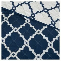 Flash Sale 🌟 Madison Park Becker Geometric Quilt Set - 4 Piece Aqua ✨ -Quilts Online Shop unnamed file 4237