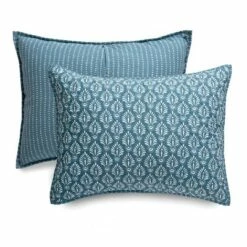 Brand new ⭐ Acanthus Organic Quilt Set Blue - Martha Stewart 🧨 -Quilts Online Shop unnamed file 4249