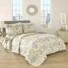 Outlet 🔔 Set in Spring 3 Piece Quilt Set - Traditions by Waverly Gray 🔥 -Quilts Online Shop unnamed file 4297