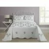 Coupon ✨ Modern Heirloom Gwen Bedspread White/Lavender 👍
