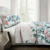 Best deal 💯 Lush Decor Blue & Coral Zuri Floral Quilt Set - Lush Décor 🔔 -Quilts Online Shop unnamed file 4352