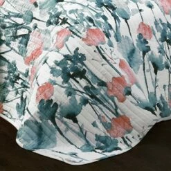 Best deal 💯 Lush Decor Blue & Coral Zuri Floral Quilt Set - Lush Décor 🔔 -Quilts Online Shop unnamed file 4355