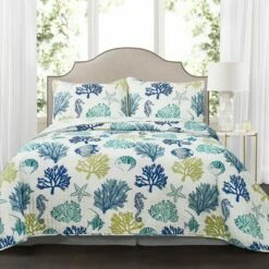 Best Pirce ⌛ Lush Decor 3pc Coastal Reef Quilt Navy/Blue - Lush Décor 👏 -Quilts Online Shop unnamed file 4377