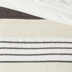 Hot Sale 🔥 Woven Yarn Dye Stripe Quilt - Threshold™ Neutral 🧨 -Quilts Online Shop unnamed file 4384
