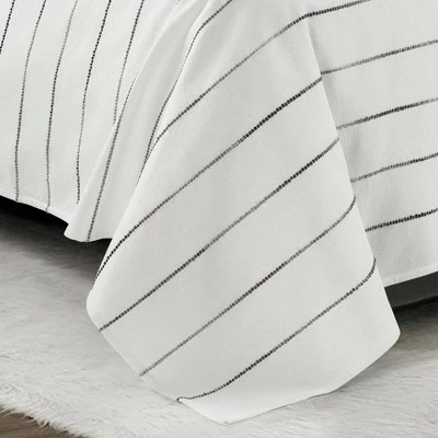 Hot Sale 😍 Lush Decor Ombre Stripe Yarn Dyed Cotton Single Coverlet - Lush Décor Navy/white ✔️ 6 Hot Sale 😍 Lush Decor Ombre Stripe Yarn Dyed Cotton Single Coverlet - Lush Décor Navy/white ✔️ - Image 4