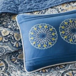 New ⭐ Madison Park Blue Menara Quilted Coverlet Set 6pc 😀 -Quilts Online Shop unnamed file 4408