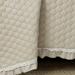 Best deal 👏 Lush Decor 3pc Ella Lace Ruffle Quilt Set - Lush Décor Light Gray 👍 -Quilts Online Shop unnamed file 4426