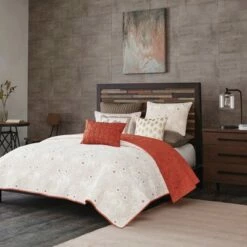 Deals 🎁 Ink+Ivy 3pc Kandula Coverlet Mini Set Coral 🧨 -Quilts Online Shop unnamed file 4488