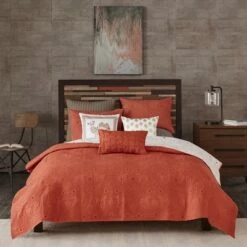 Deals 🎁 Ink+Ivy 3pc Kandula Coverlet Mini Set Coral 🧨 -Quilts Online Shop unnamed file 4489