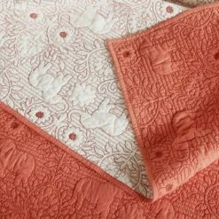 Deals 🎁 Ink+Ivy 3pc Kandula Coverlet Mini Set Coral 🧨 -Quilts Online Shop unnamed file 4491