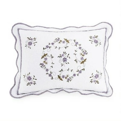 Top 10 🤩 Modern Heirloom Gwen Quilt Set White/Lavender 😍 3 Top 10 🤩 Modern Heirloom Gwen Quilt Set White/Lavender 😍