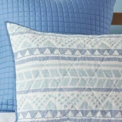 Best deal 🎁 Urban Habitat Blue Sydney Cotton Reversible Coverlet Set -7pc 👏 -Quilts Online Shop unnamed file 4512