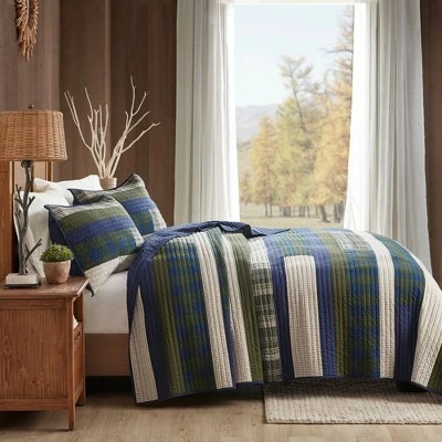 Coupon 🧨 Woolrich Spruce Hill Cotton Quilt Set Green 🤩 3 Coupon 🧨 Woolrich Spruce Hill Cotton Quilt Set Green 🤩
