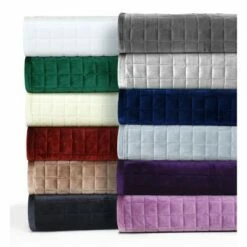 Best deal 🎁 Florence Velvet Oversized Quilt Set - Tribeca Living White 🎁