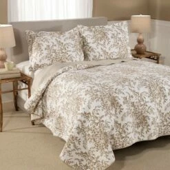 Best Sale 🔔 Bedford Reversible Quilt Set Mocha - Laura Ashley ✔️ -Quilts Online Shop unnamed file 4572